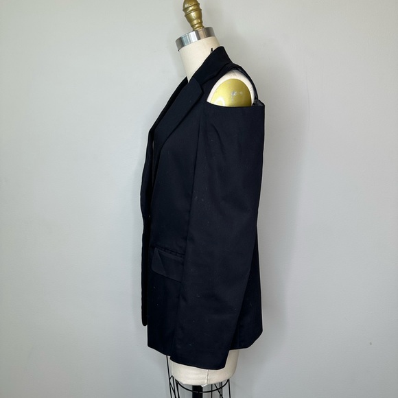 Frame Black Cold Shoulder Blazer - Picture 3 of 5